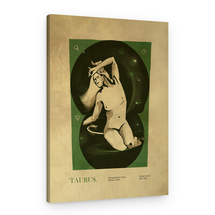 Cosmic Taurus Goddess – Canvas Print