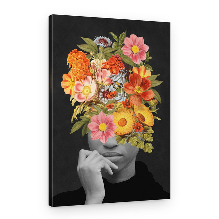 Surreal Floral Portrait – Canvas Print