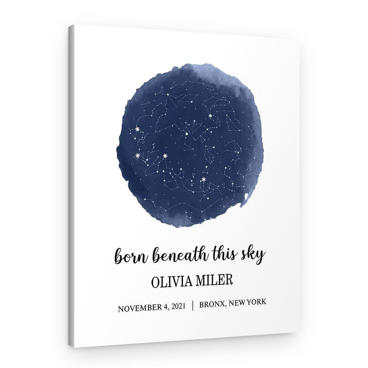 Birthday Custom Star Map Canvas Print – Canvas Print