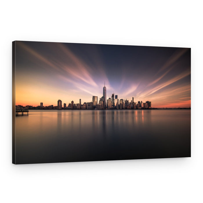 Radiant City Sunset – Canvas Print