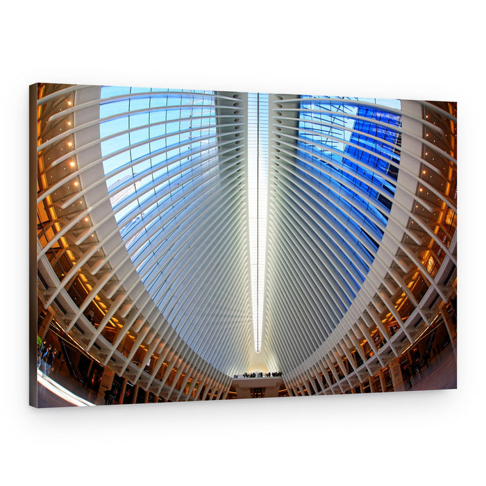 Bright Urban Atrium – Canvas Print