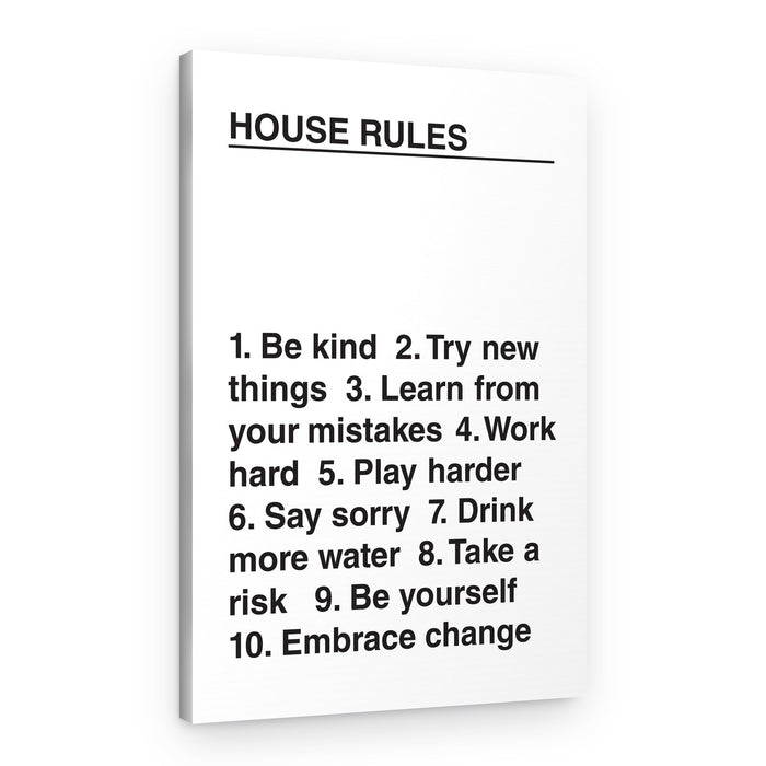 House Rules – Canvas Print
