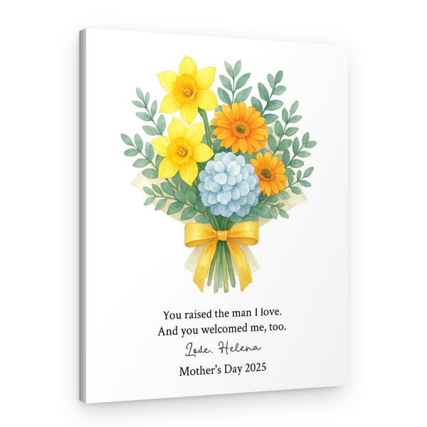 Grace and Roots – Elegant Mother’s Day Canvas Gift for Mother-in-Law