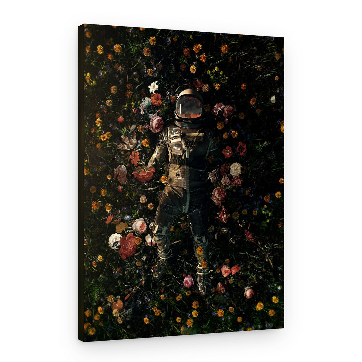 Cosmic Floral Dream – Canvas Print