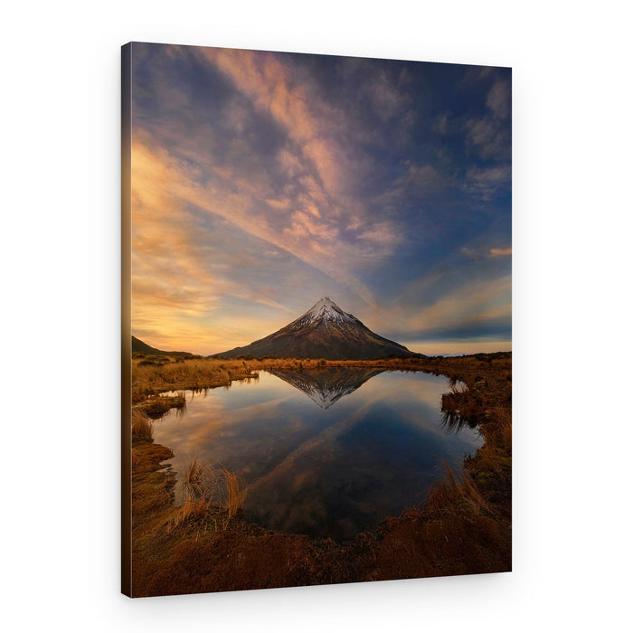 Serene Mountain Reflection – Canvas Print