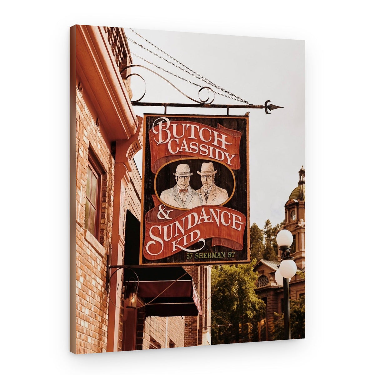 Butch Cassidy Sundance Sign – Canvas Print