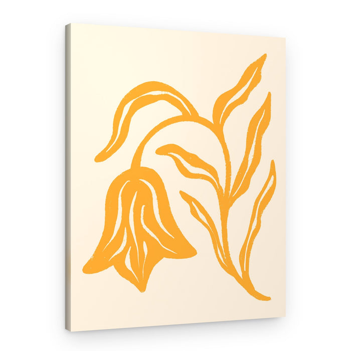 Golden Bell Bloom – Canvas Print