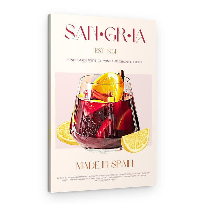 Classic Spanish Sangria – Canvas Print