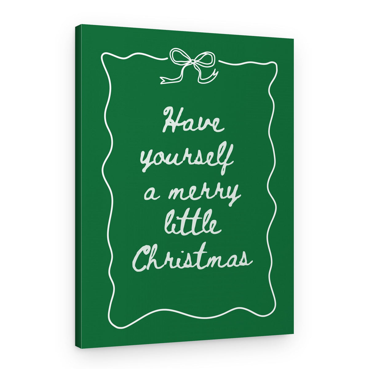 Merry Little Christmas Quote – Canvas Print