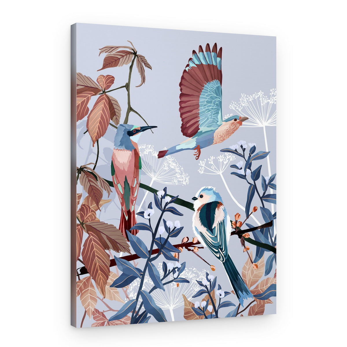 Birds of Winter – Canvas Print
