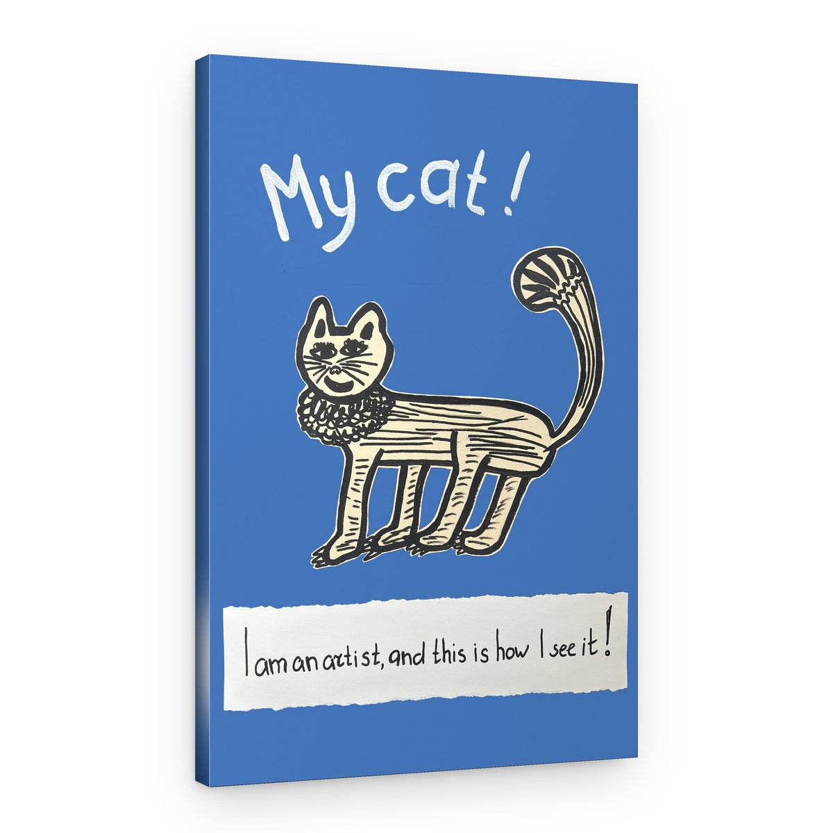 My Cat By An Artist – Canvas Print