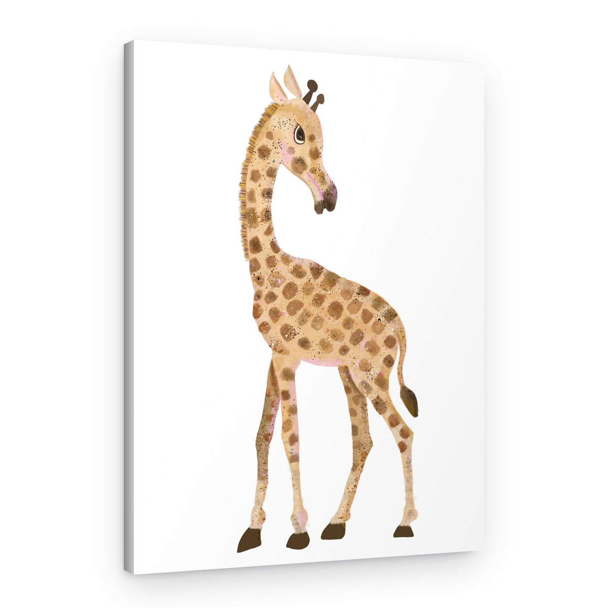 Cute Baby Giraffe – Canvas Print