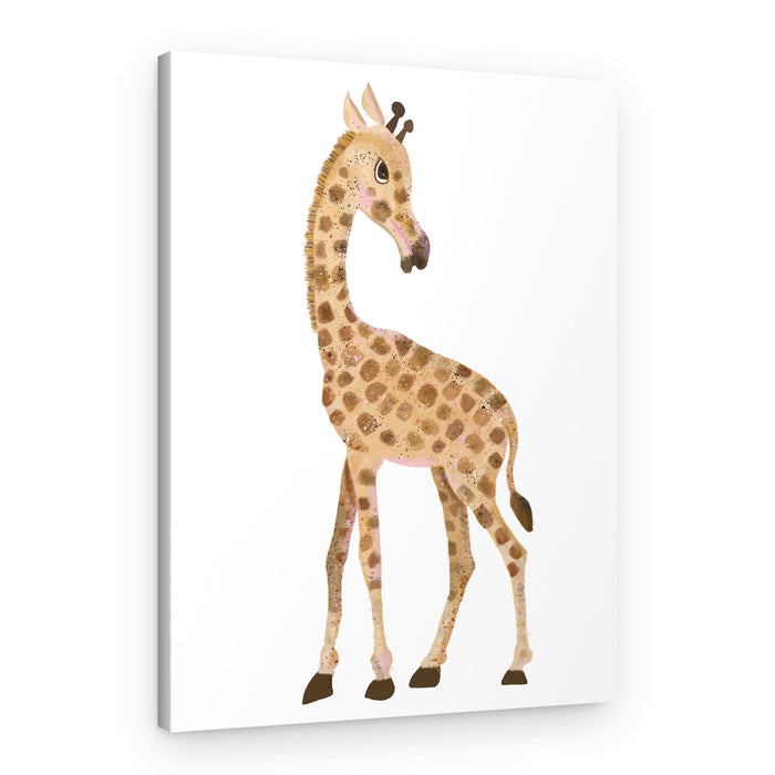 Cute Baby Giraffe – Canvas Print