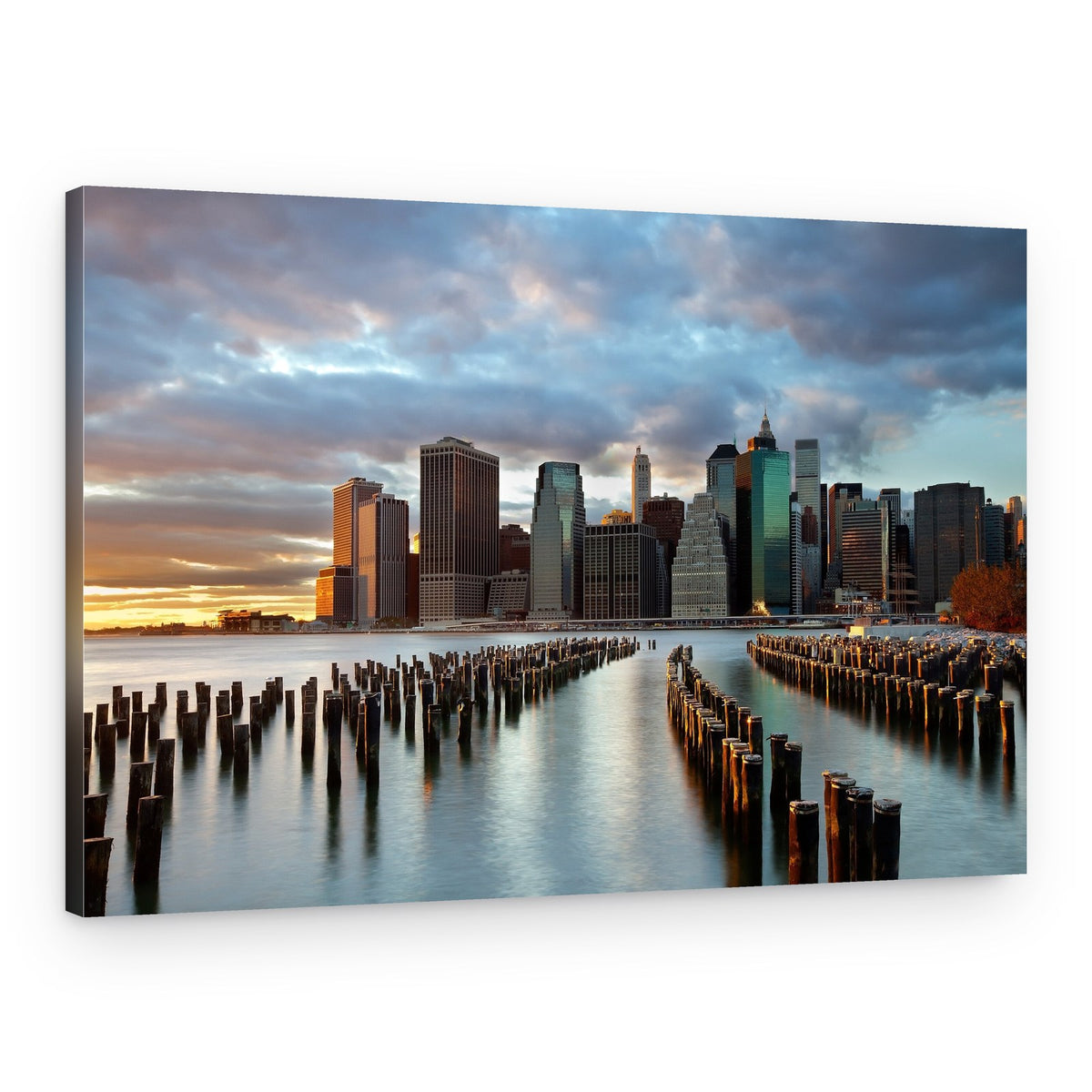 Manhattan Waterfront Glow – Canvas Print