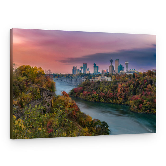 Niagara Falls Autumn Skyline – Canvas Print