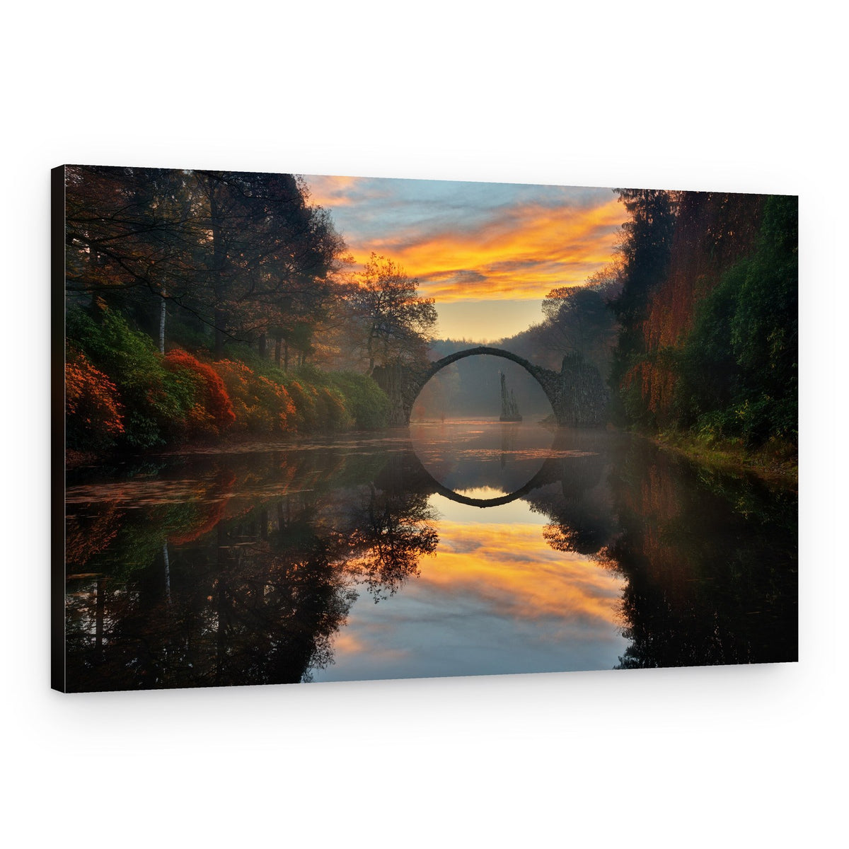 Misty Arch Reflection – Canvas Print