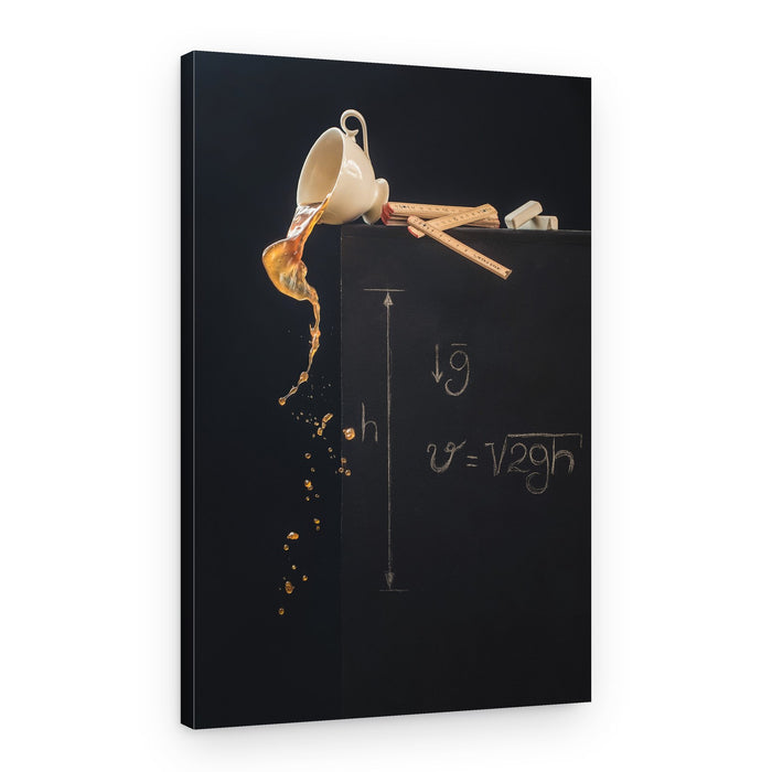 Falling Tea Physics – Canvas Print