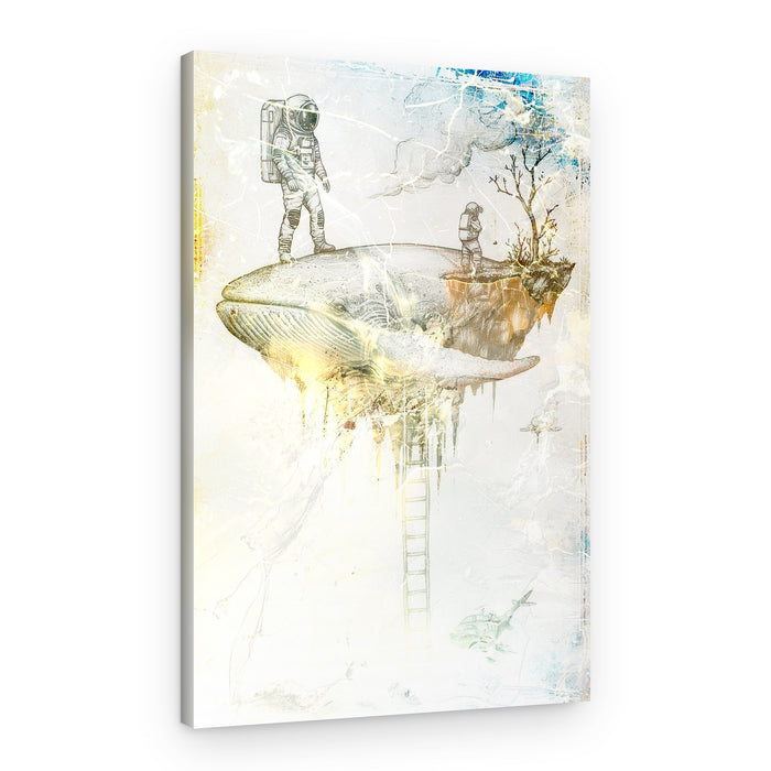 Astronaut Whale Dream – Canvas Print