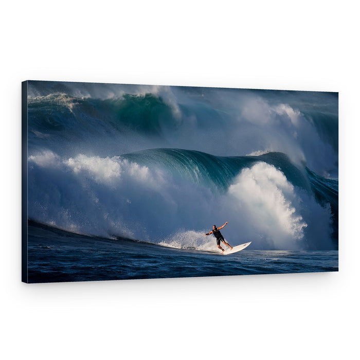 Riding Giant Waves – Canvas Print