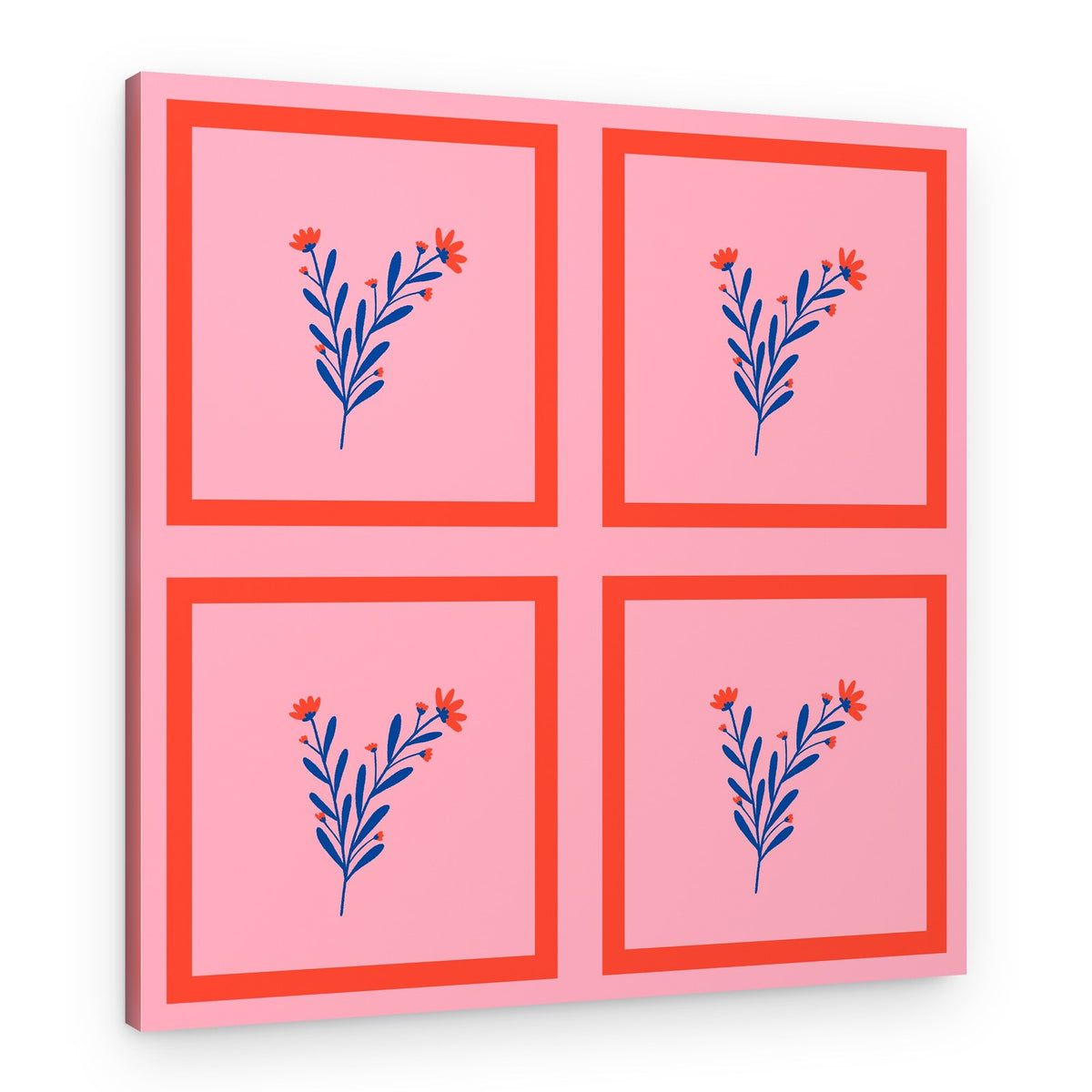 Pink Floral Pattern – Canvas Print