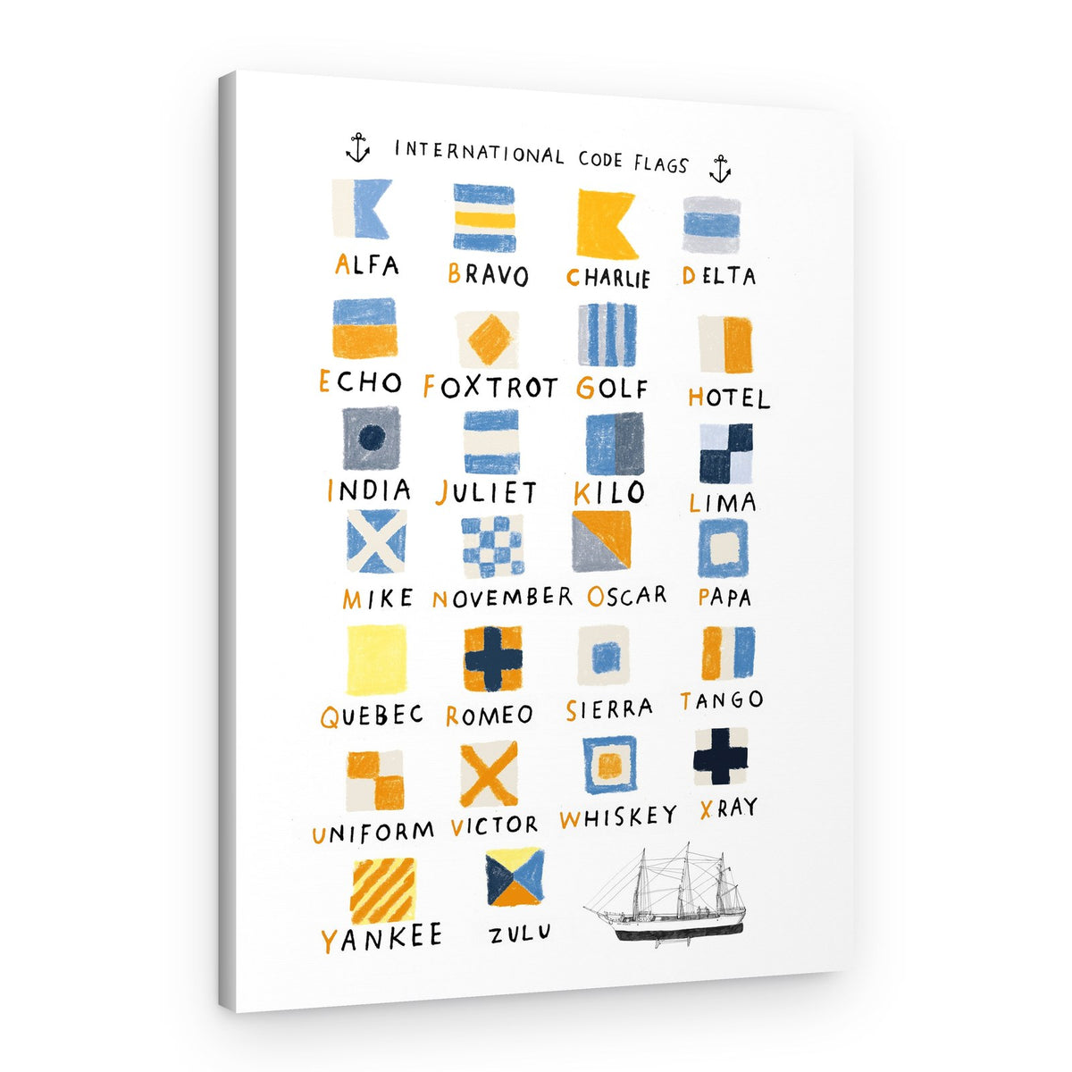 Nautical Signal Flags – Canvas Print