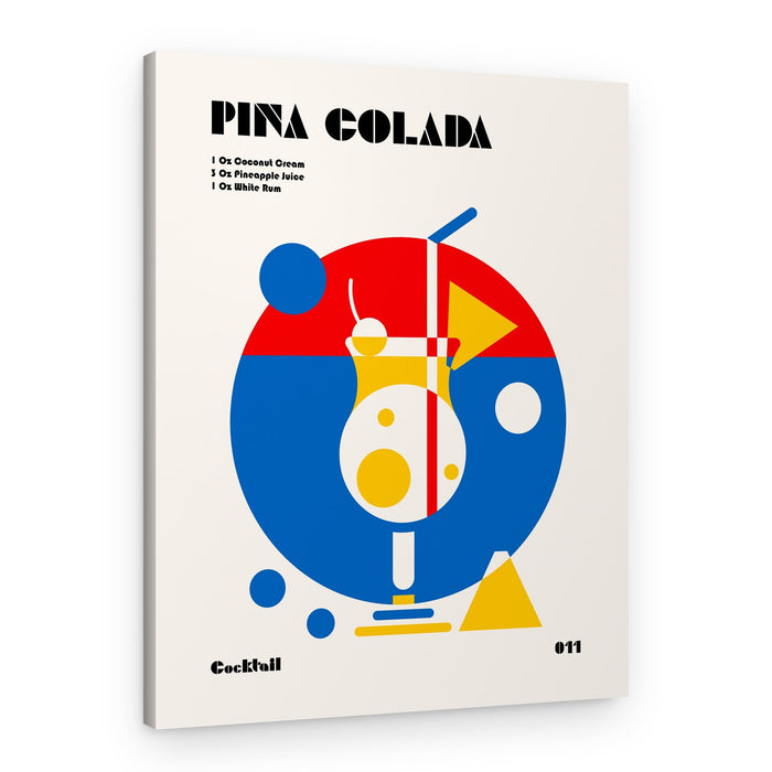 Abstract Pina Colada Recipe – Canvas Print
