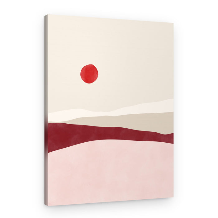 Minimalist Desert Sun – Canvas Print