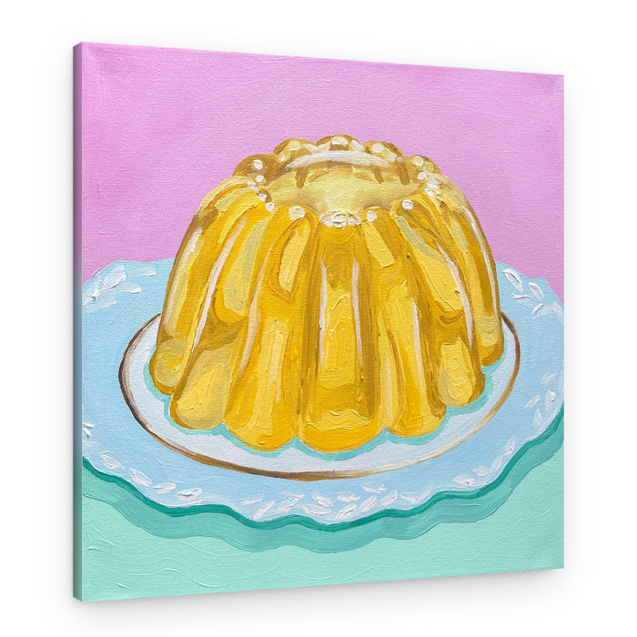 Retro Jelly Dessert – Canvas Print