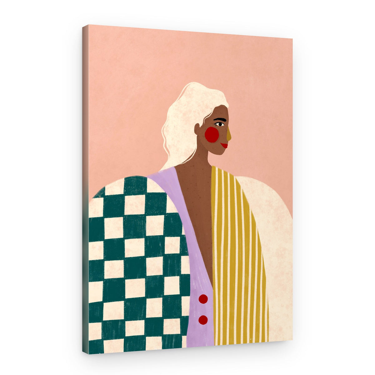 Bold Fashion Portrait – Canvas Print