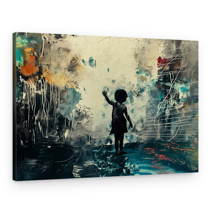 Hopeful Child Abstract – Canvas Print