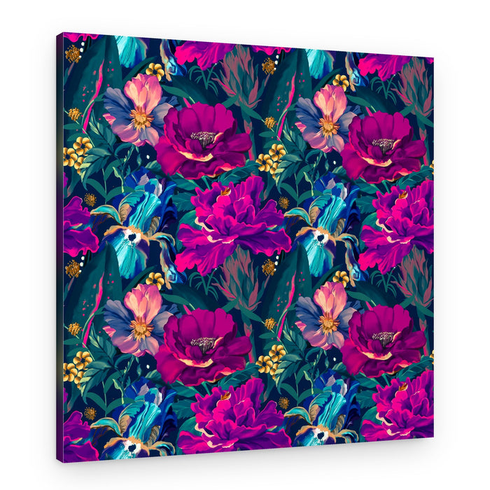 Exotic Midnight Garden – Canvas Print