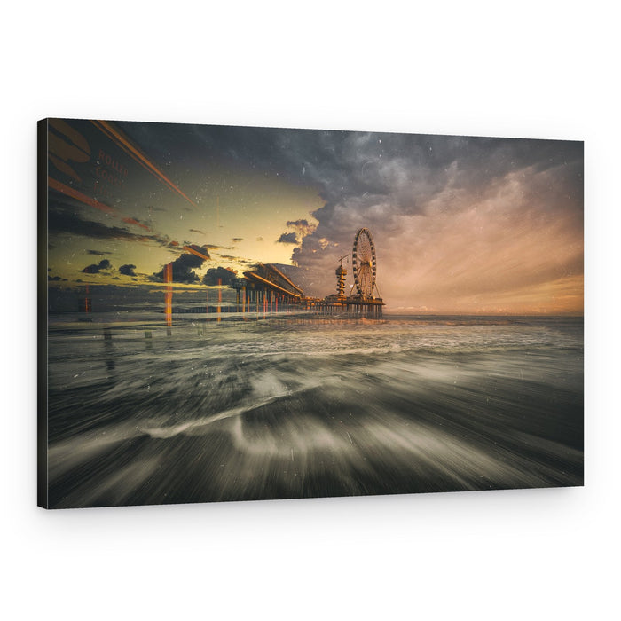 Twilight Pier Long Exposure – Canvas Print