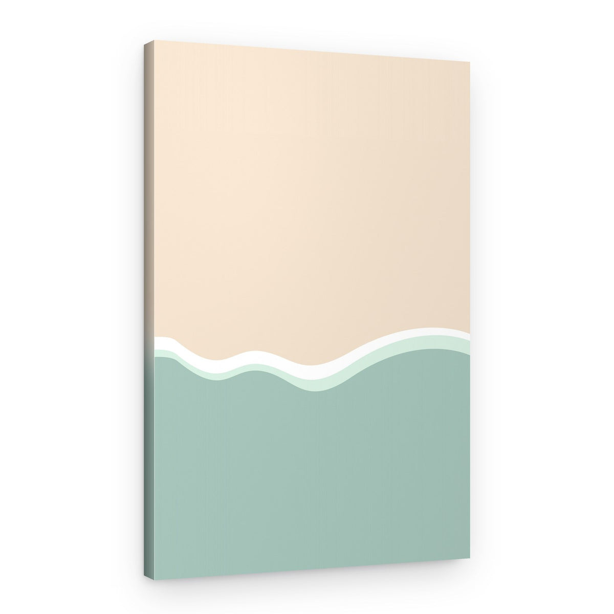 Gentle Beach Waves – Canvas Print