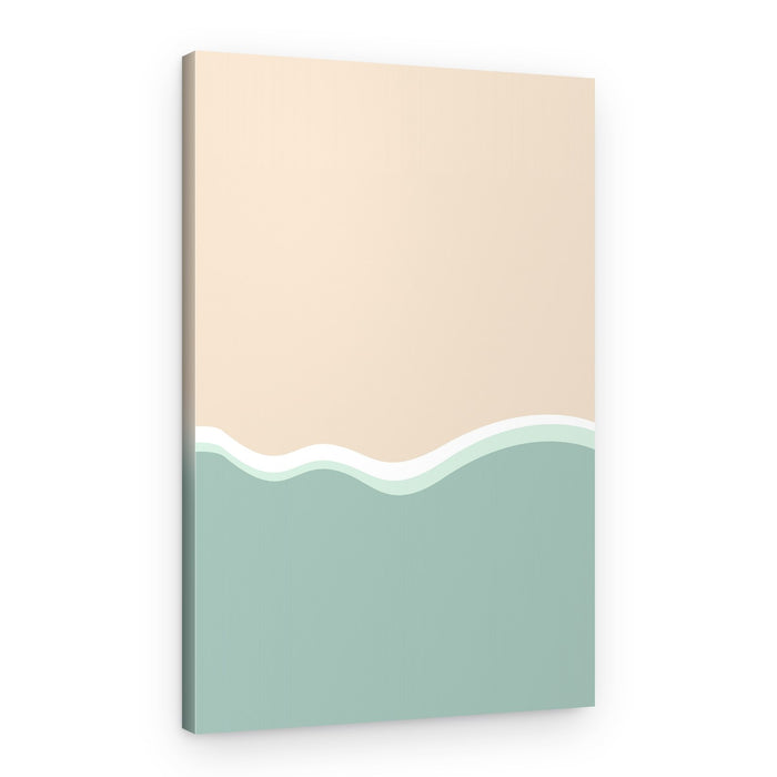 Gentle Beach Waves – Canvas Print