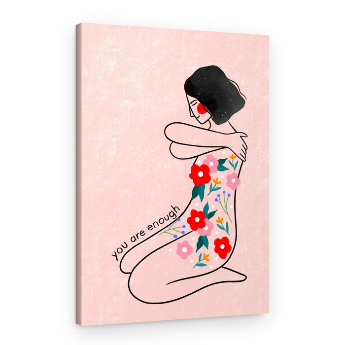 Woman You Are Enough – Canvas Print