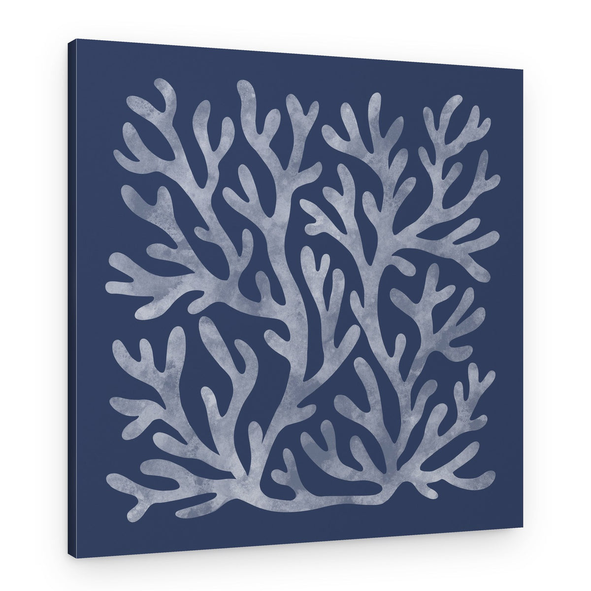 Deep Blue Coral – Canvas Print
