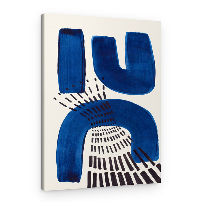 Geometric Blue Shapes – Canvas Print