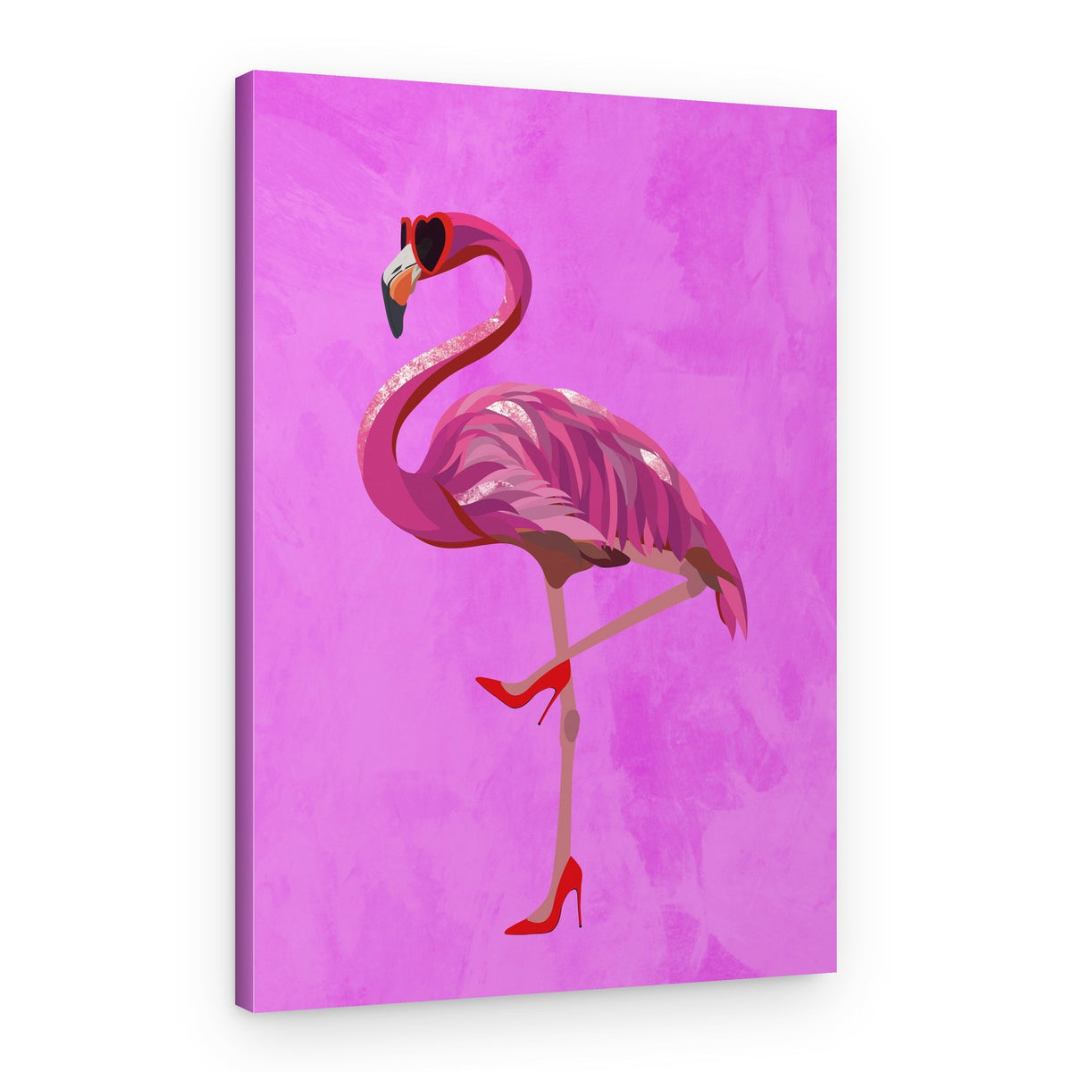 Pink Flamingo Chic – Canvas Print
