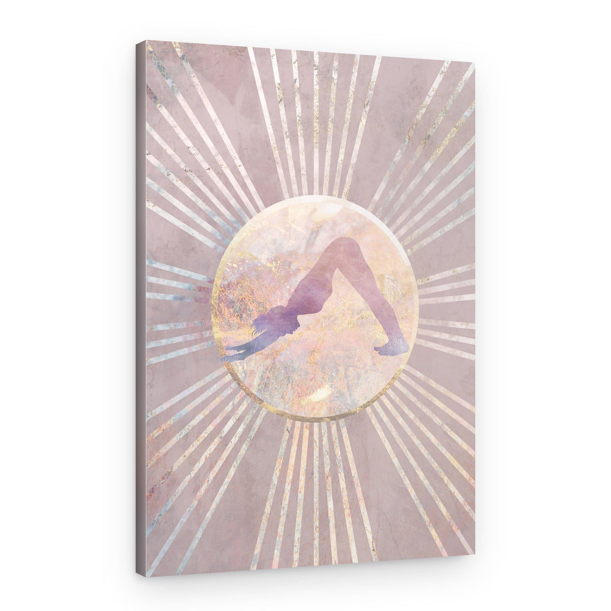 Radiant Yoga Pose – Canvas Print
