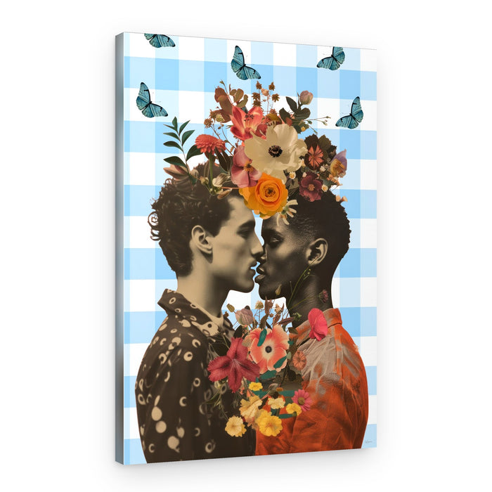 A Tender Floral Kiss – Canvas Print