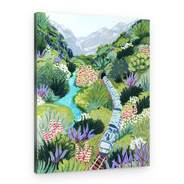 Mountain Valley Train Journey – Canvas Print