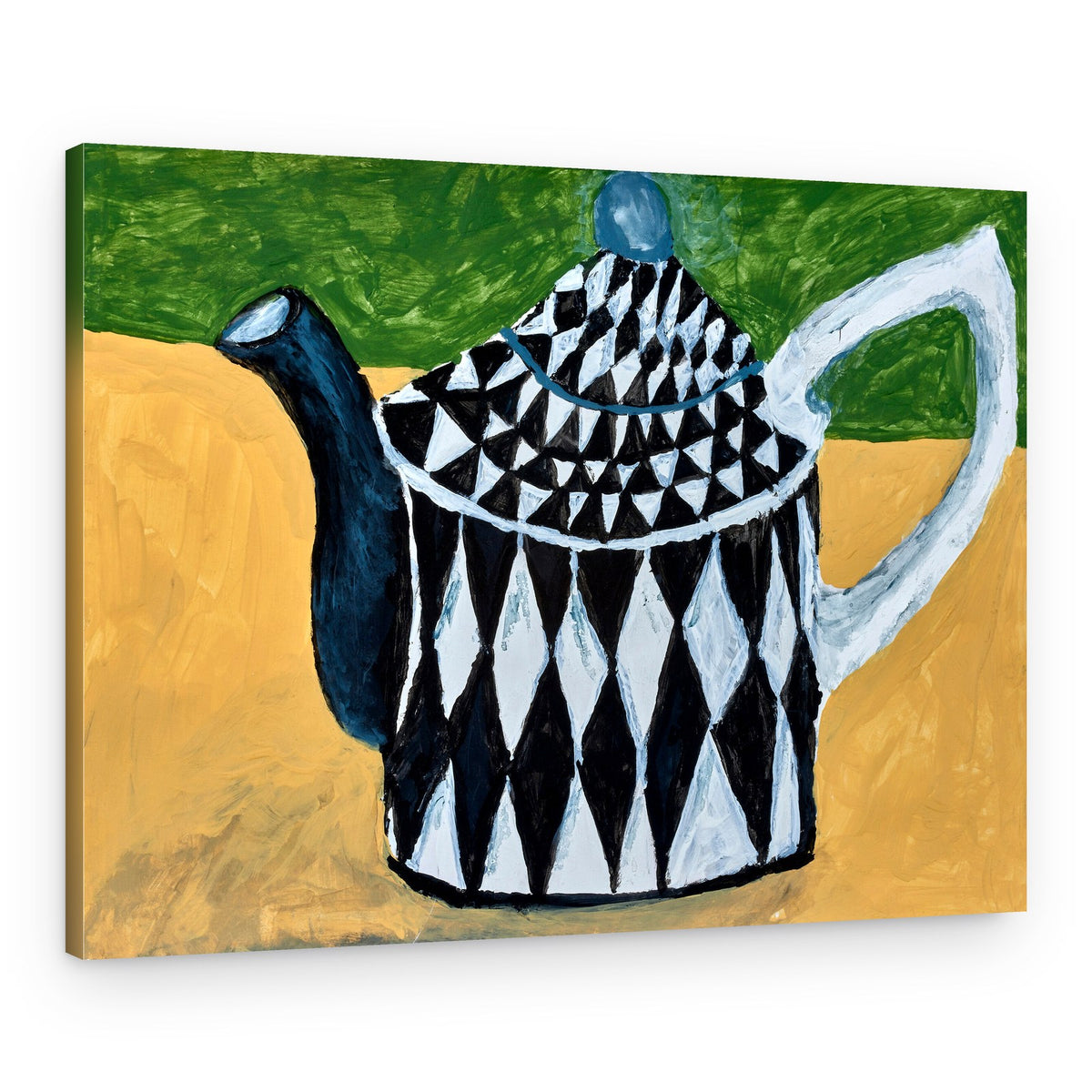Harlequin Teapot – Canvas Print