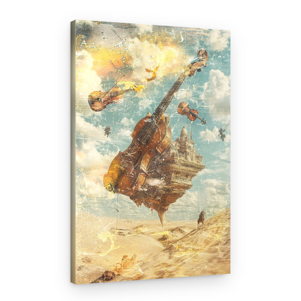 Floating Violin Castle – Canvas Print