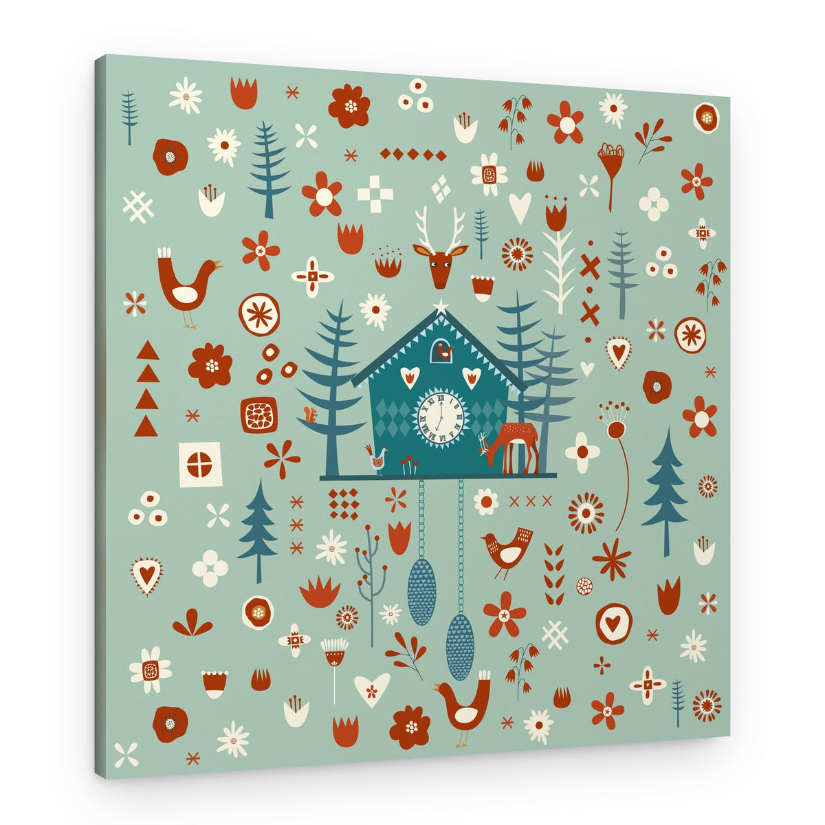 Whimsical Cuckoo Clock – Canvas Print