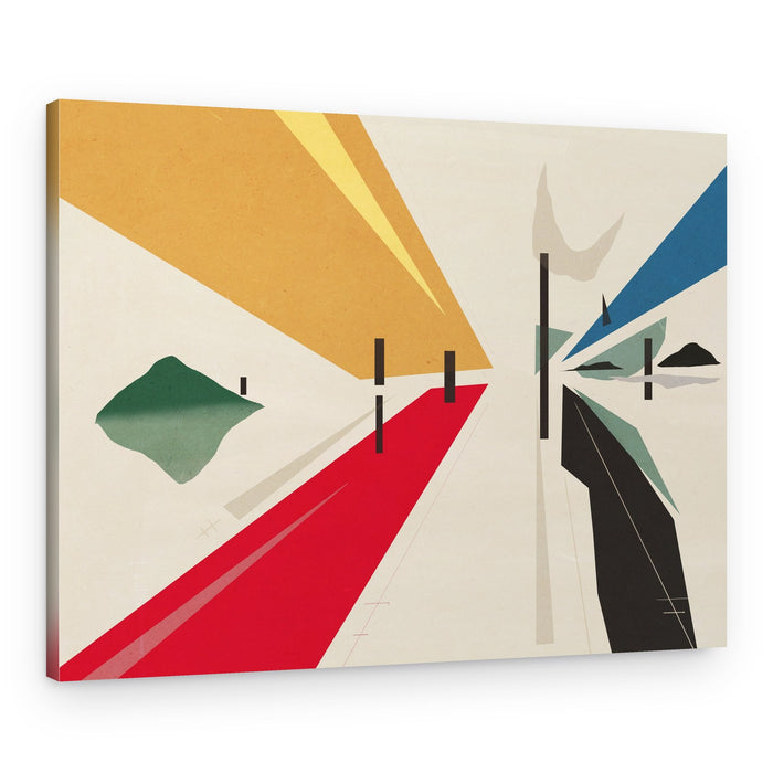 Geometric Path To Horizon – Canvas Print