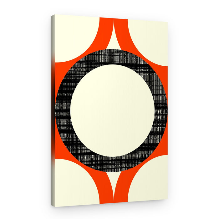 Textured Orange Circles – Canvas Print