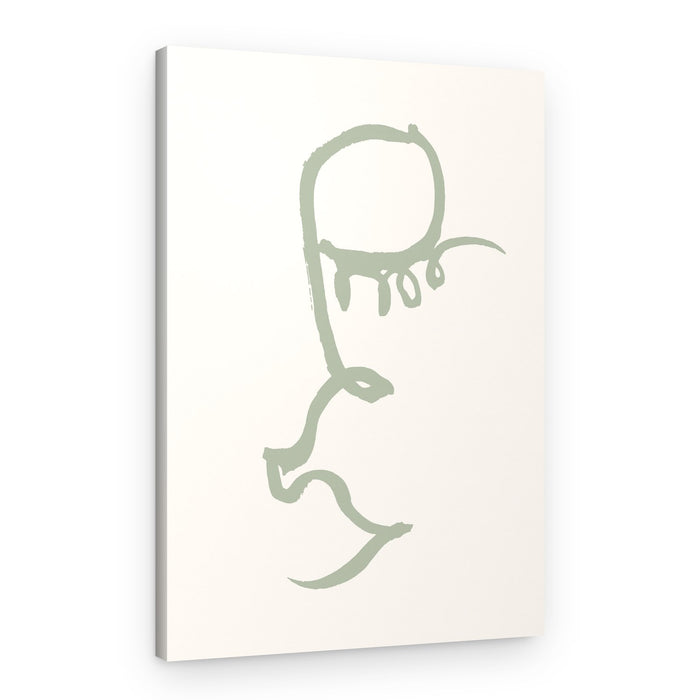 Serene Abstract Profile – Canvas Print