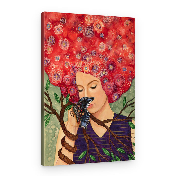 Gentle Butterfly Connection – Canvas Print