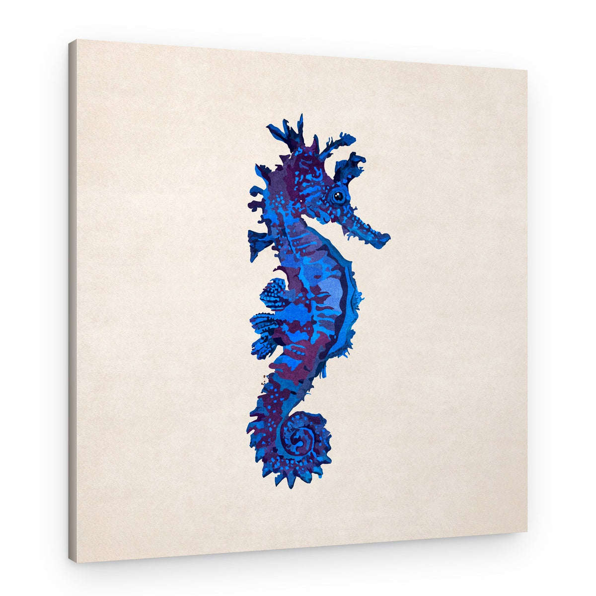 Azure Seahorse Dream – Canvas Print