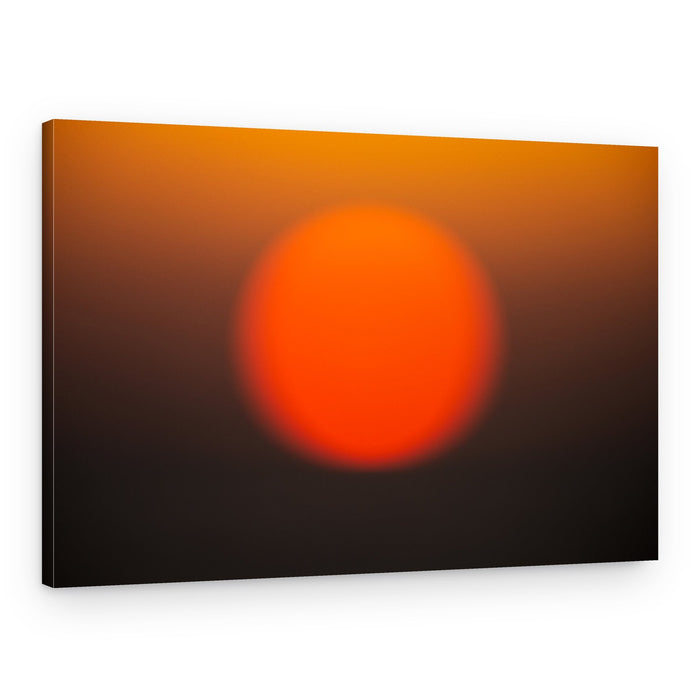 Golden Hour Sun Blur – Canvas Print